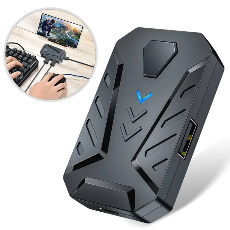 GAMWING Mix Lite Converter Programmable Combo Set with Keyboard, Mouse, Phone Holder for Android Phone Games