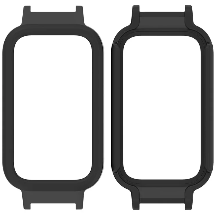 For Xiaomi Smart Band 9 Active / Redmi Band 3 Watch Case Semi-Enclosed Hollow PC Cover - Matte Black