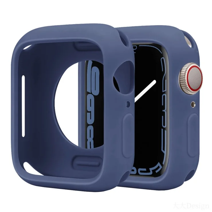 For Apple Watch Series 10 46mm Silicone Protective Case Candy Color Shockproof Watch Cover - Ice Blue