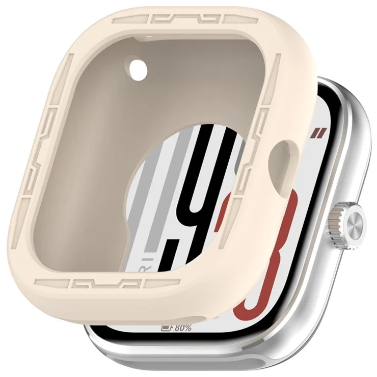 For Xiaomi Redmi Watch 5 / Watch 5 eSIM Silicone Case Hollow Watch Protective Cover - Starlight