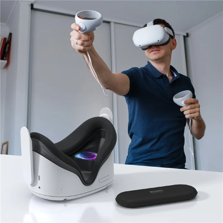 KIWI DESIGN QP01 Lens Protector Pad For Meta Quest 3S / 3 / 2 / Apple Vision Pro VR Headsets Sunlight Dust Protection