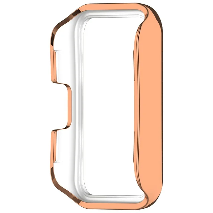 Protective Case For Huawei Band 10 / 10 NFC / 9 / 9 NFC / 8 / 8 NFC Hollow Design Rhinestone Decor PC Watch Cover - Rose Gold