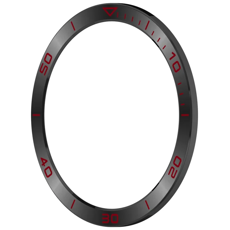 Anneau De Lunette En Acier Inoxydable Pour Garmin Fenix 8 51 Mm AMOLED – Protection Anti-rayures, Design Personnalisé – Couleur Noir/rouge - 13