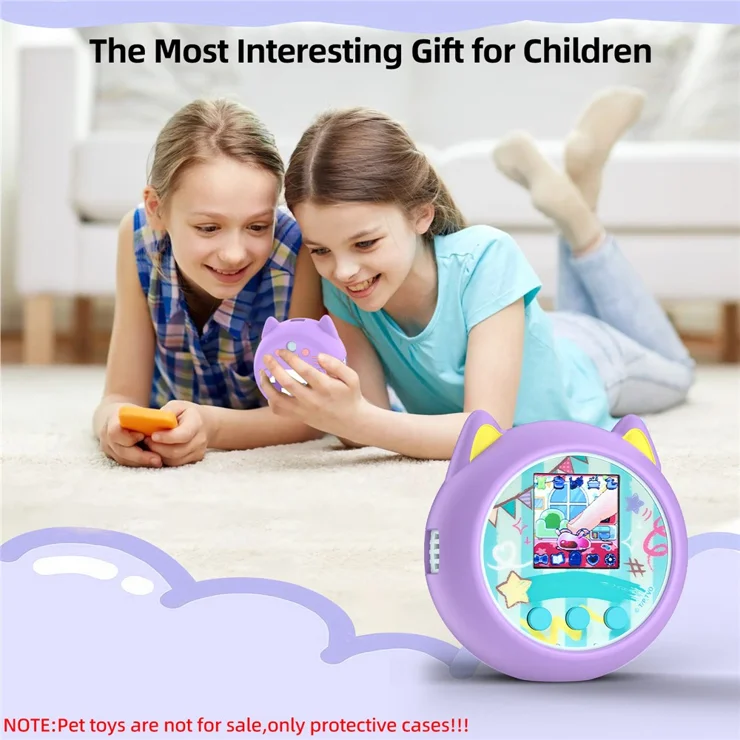 Ourdort Silikon-Schutzhülle Für Paradise Haustierspielzeug - Lila Hülle Mit Lanyard