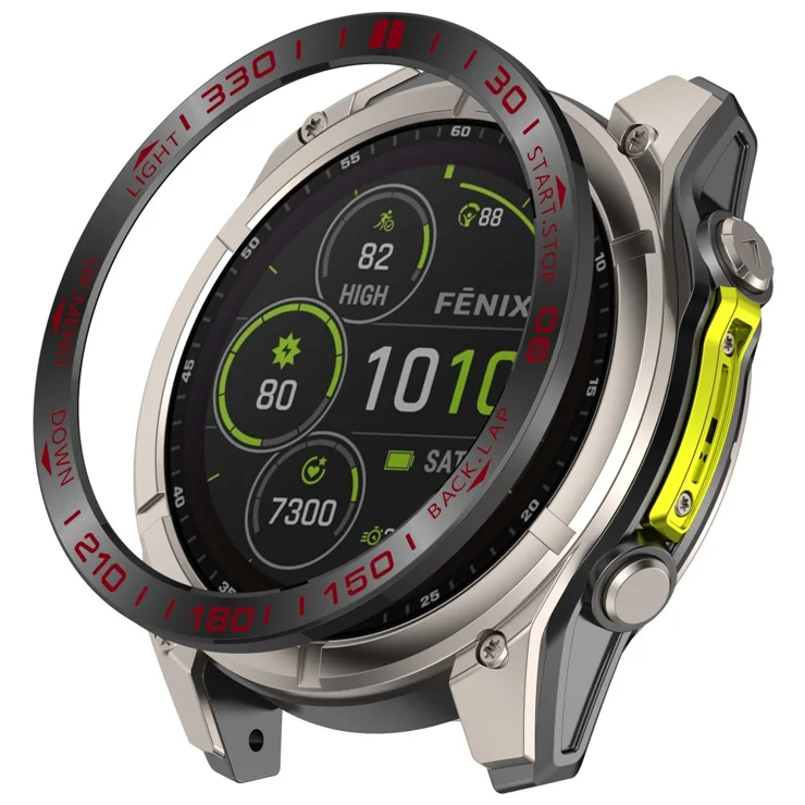 Per Garmin quatix 47mm Ghiera Protettiva in Acciaio Inossidabile
