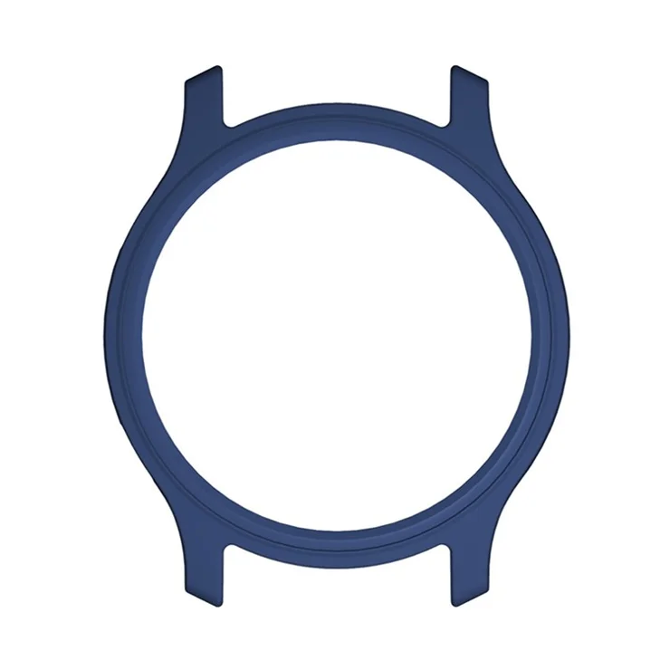 Solid Color Ultra Light PC Smart Watch Frame Case Cover Protector for Xiaomi Haylou RS3 LS04 - Midnight Blue