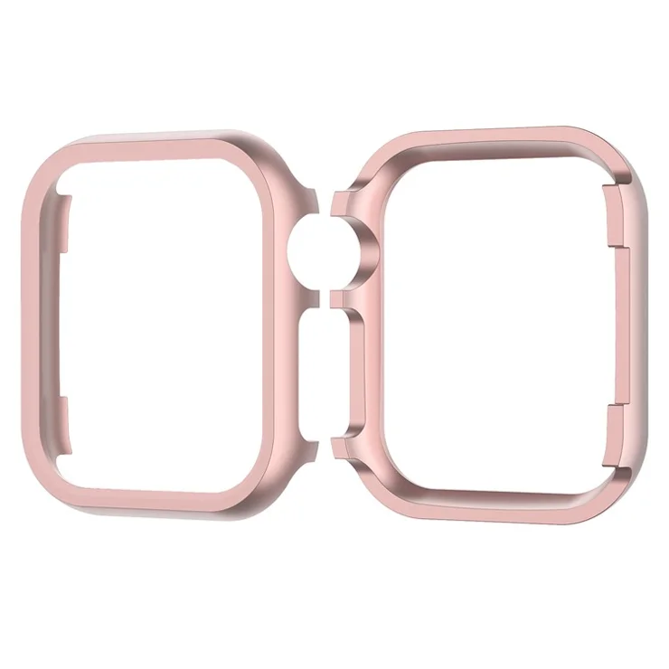 Aluminium Alloy Watch Case Frame Cover for Apple Watch SE / SE (2022) 40mm / Series 6 / 5 / 4 40mm - Pink