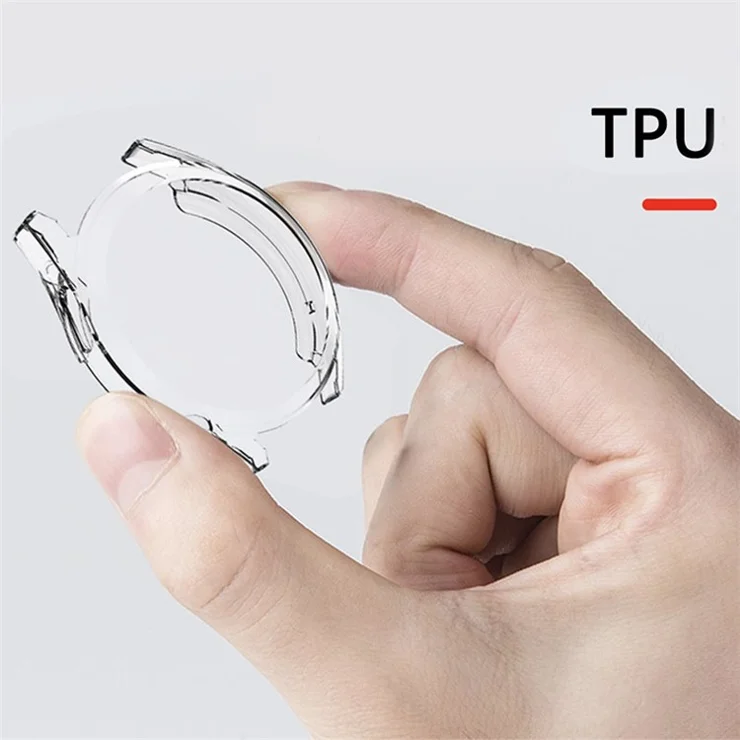 For Huawei Watch GT 3 42mm Clear Soft TPU Electroplated Full Coverage Anti-drop Watch Protective Case