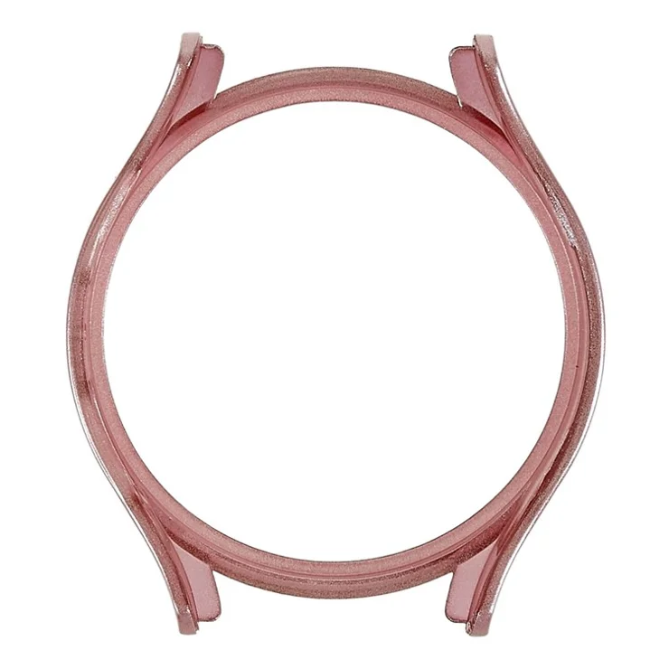 For Samsung Galaxy Watch 5 Pro 45mm Hard PC Bumper Protective Cover Hollowed-out Scratch Resistant Electroplating Frame - Rose Gold