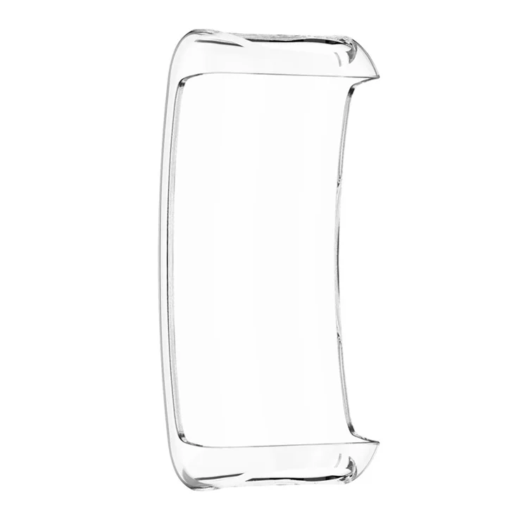 For Fitbit Inspire 3 Electroplating TPU Case with Screen Protector Scratch Resistant Smart Watch Case - Transparent