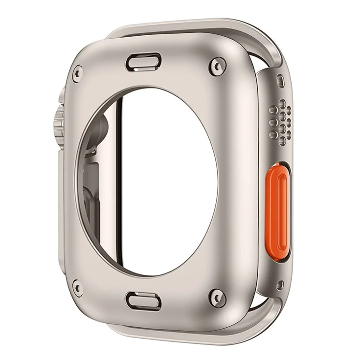 For Apple Watch Series 9 / 8 / 7 41mm Hard PC Case HD Touch Sensitive Watch Cover with Tempered Glass Screen Protector - Black