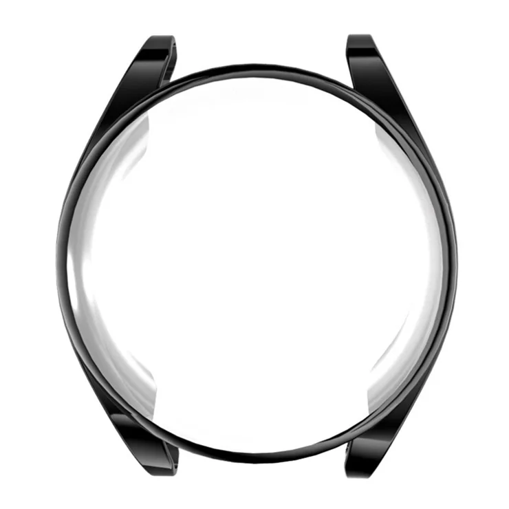 For Huawei Watch Buds Electroplating TPU Watch Frame Smartwatch Protective Case Edge Cover - Black