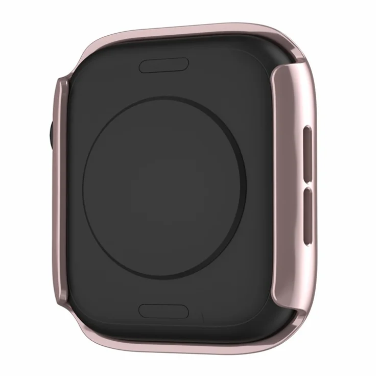 For Apple Watch Series 9 / 8 / 7 45mm IP68 Waterproof PC Case Watch Cover with Tempered Glass Film - Rose Gold