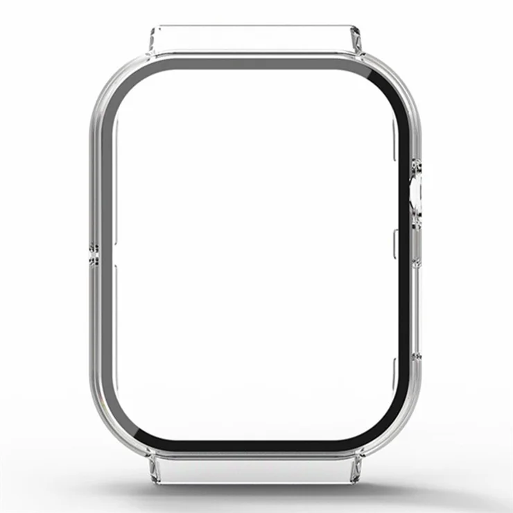 For Mibro Watch T1 Watch Case Hard PC Anti-scratch Cover with Tempered Glass Screen Film - Transparent