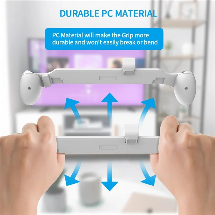 JYS JYS-NS229 For Nintendo Switch / Switch OLED Case Handheld Grip Game Console PC Handle Bracket - White