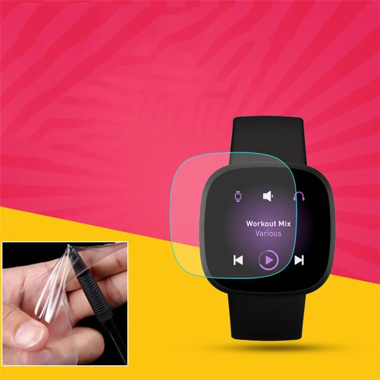 Soft TPU Film for Fitbit Versa 3 / 4 / Sense / Sense 2 Anti-explosion Screen Protector