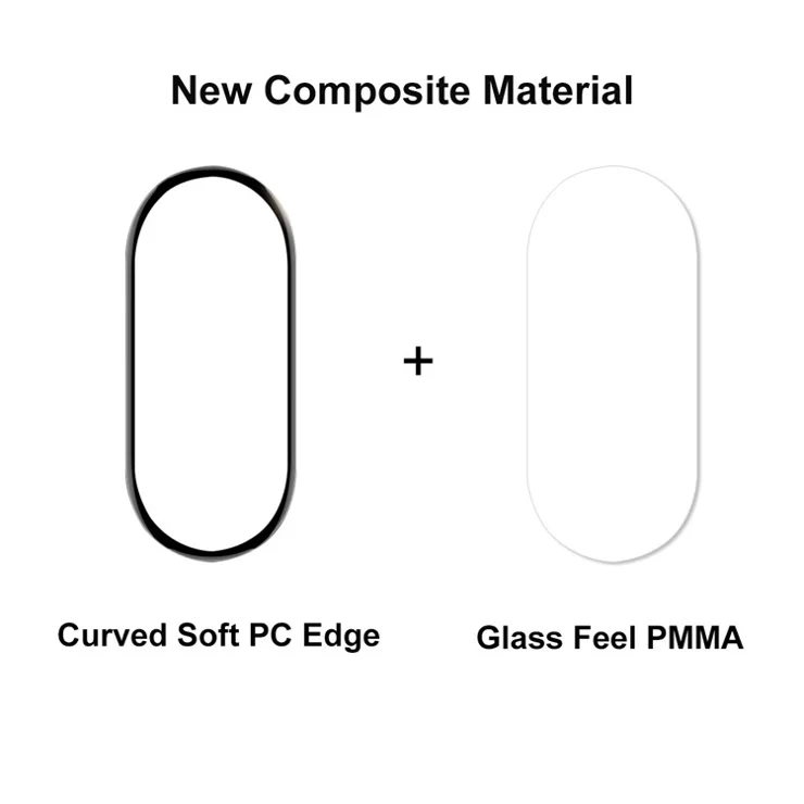 ENKAY HAT PRINCE 10Pcs For Xiaomi Smart Band 9 Screen Protector 3D Curved PC+PMMA Watch Screen Film