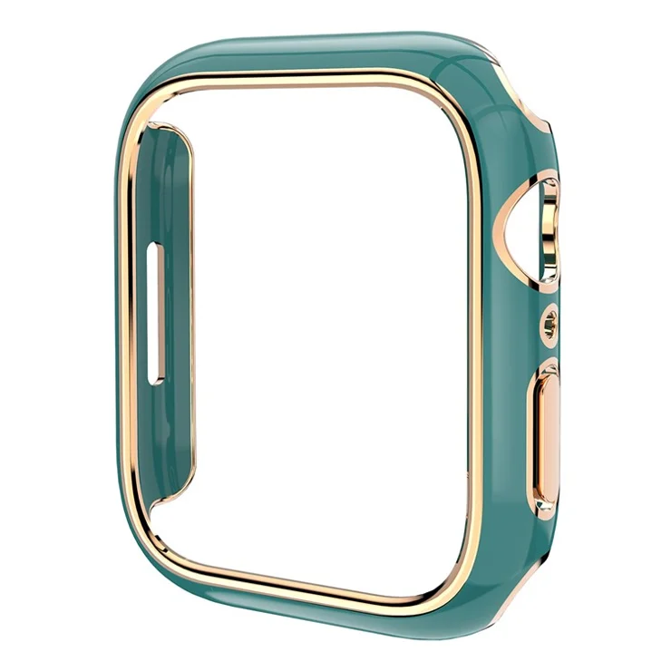 Bulk Purchasing For Apple Watch Series 3 / 2 / 1 38mm Watch Case Quick Release Electroplating PC Watch Cover - Green / Rose Gold