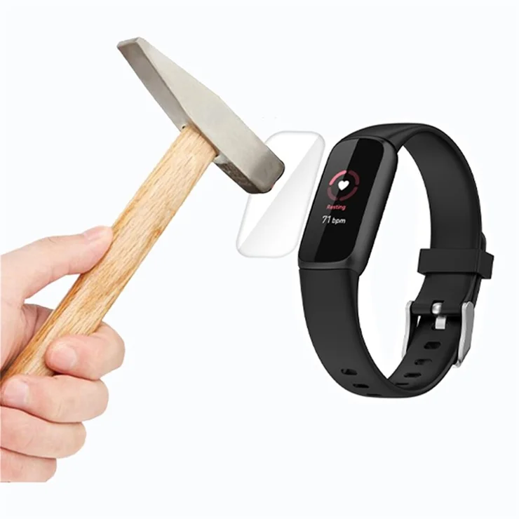 5Pcs Full Coverage Soft TPE Smart Watch Screen Protector Film for Fitbit Luxe