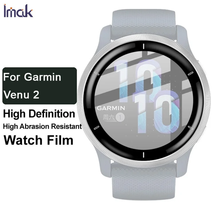 IMAK for Garmin Venu 2 PMMA Watch Screen Protector HD Ultra-thin No Bubble Screen Touch Film
