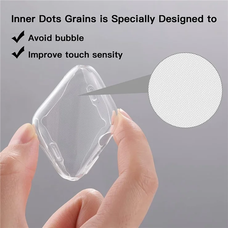Anti-fall Watch Case For Apple Watch Ultra 2 49mm / Ultra 49mm, Transparent Soft TPU HD High Sensitivity Watch Screen Protector