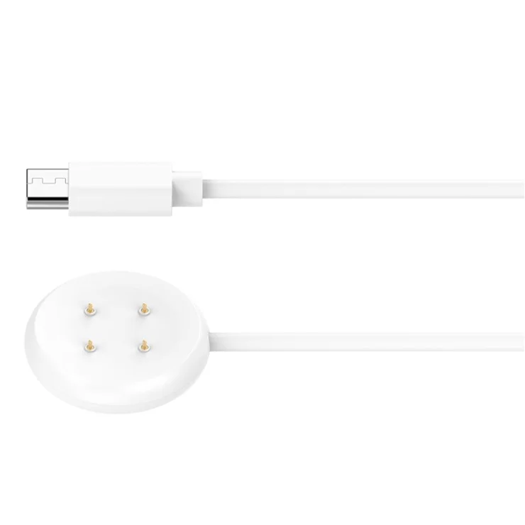 For Fitbit Ace LTE / Google Pixel Watch 2 Type-C Cable Charging Dock Magnetic Watch Charger - White