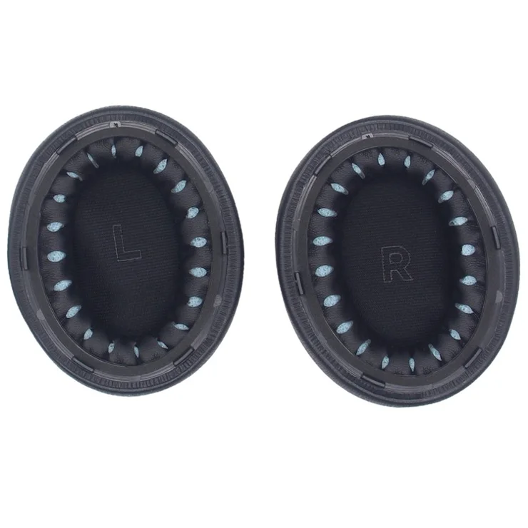 JZF-475 For Bose Quietcomfort Ultra Headphone Earpads Protein Leather Replacement Earmuffs - Black
