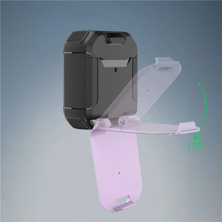 For Apple AirPods with Wireless Charging Case (2019) / AirPods with Charging Case (2019) / (2016) Case PC+TPU Cover - Silver