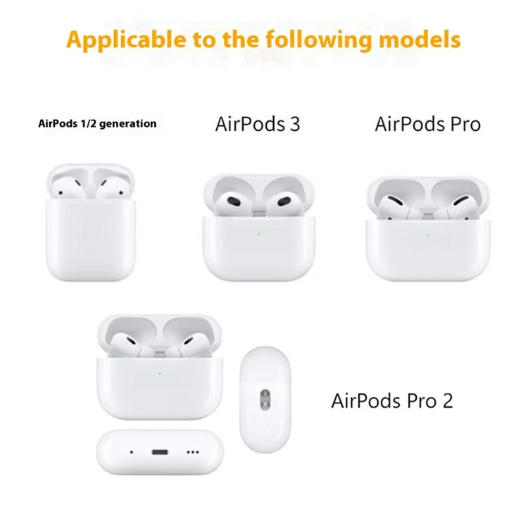 For Apple Series Earbud Storage Case Vertica PU Leather Skin-touch Earphones Carrying Bag, Size: S - Blue