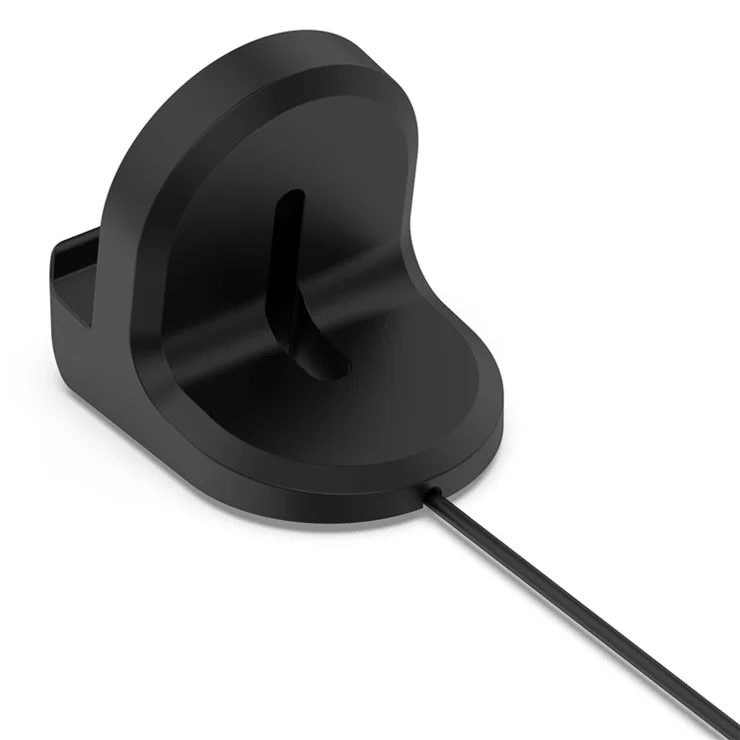 For Google Pixel Watch 3 45mm / 41mm / Watch 2 / Fitbit Ace LTE Charger Holder Silicone Stand Charging Base (No Cable) - Black