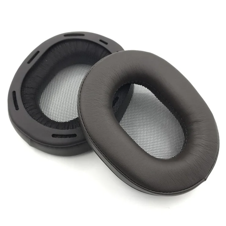 1 Pair For Sony MDR-1R / MDR-1RMK2 Headphone Earpads Soft Leather+Memory Foam Earmuffs - Dark Brown