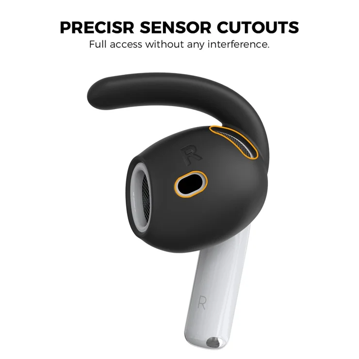 AHASTYLE PT60-4 Pair Ear Hooks for AirPods Silicone Earbuds - Main Image