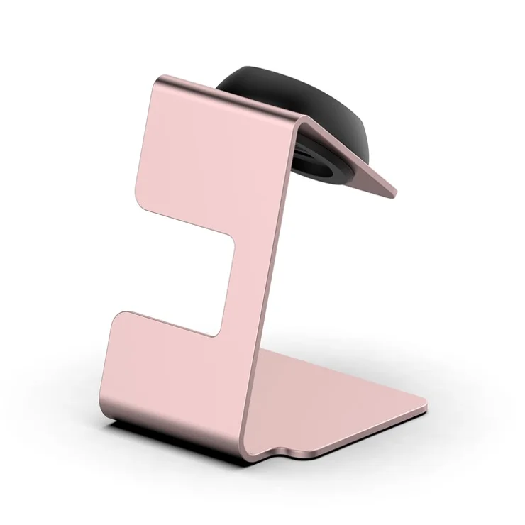 For Xiaomi Redmi Watch 5 Charging Dock Metal Stand Watch Charger Storage Holder Organizer (No Cable) - Rose Pink
