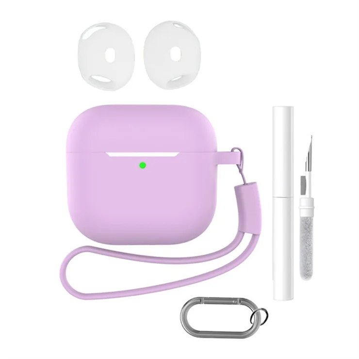 Silicone Case Pastel Purple Airpod Case For AirPods Earphone