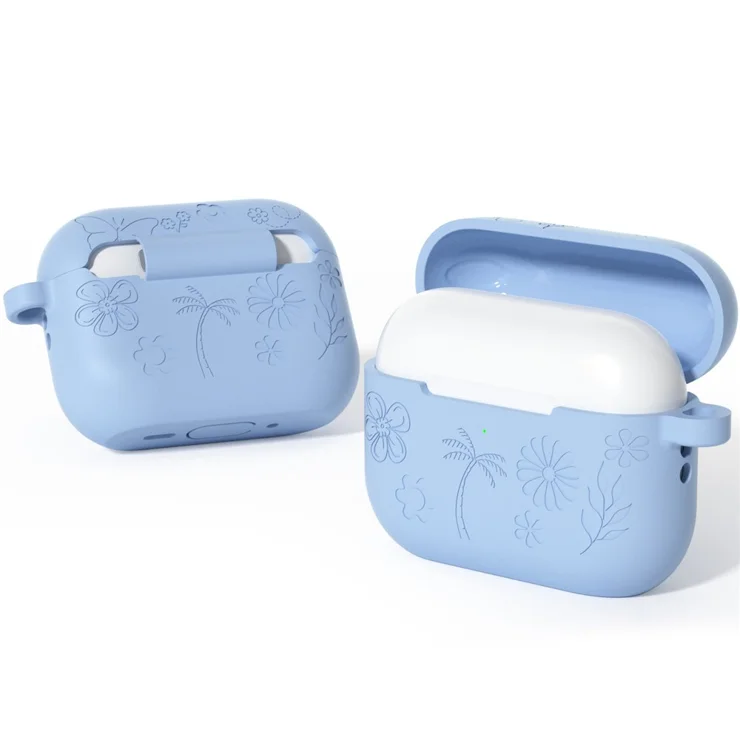 Wholesale For AirPods Pro Silicone Case Flower Plant Earbuds