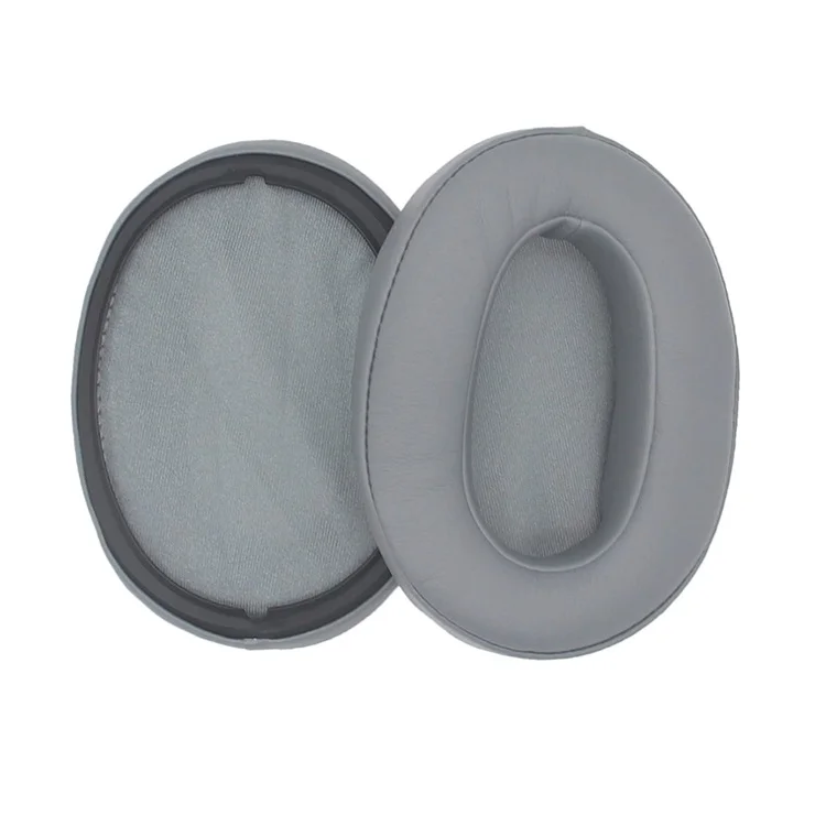 1 Pair JZF-365 Noise Blocking Protein Leather Headphones Ear Pads Ear Cushion for Sony WH-XB900N - Grey