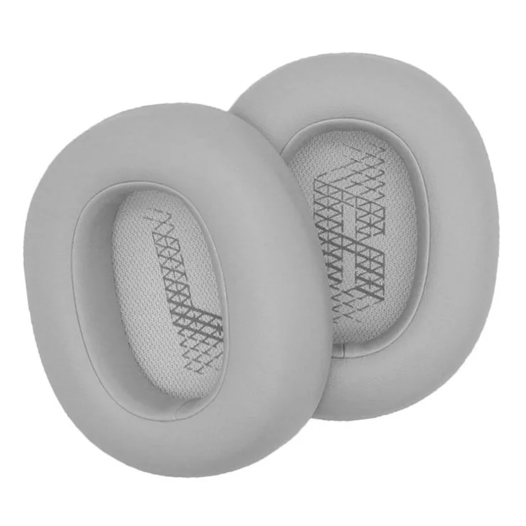 JZF-373 For JBL Live 650BTNC/660/E65BTNC/Duet NC Headset Ear Cushions 1Pair Protein Leather Ear Cups Headphones Ear Pads Cover - Grey