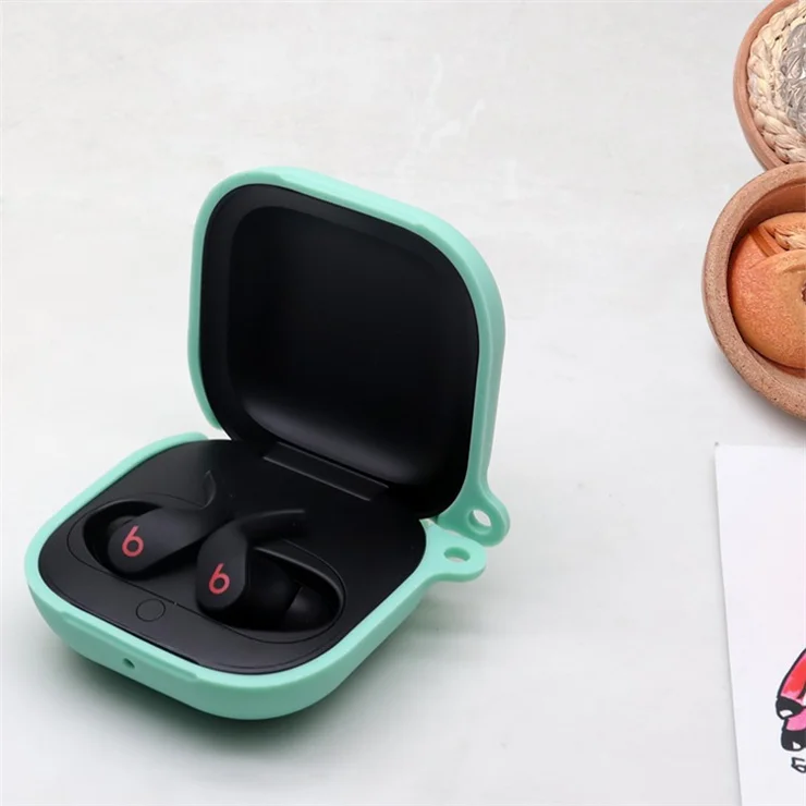 For Beats Fit Pro + Apple AirTag Multi-Color 2-in-1 Washable Silicone Protective Case - Blue