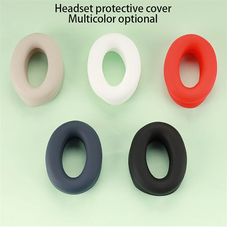1 Pair Headphone Earpad Protector with Headphone Head Beam Sleeve Cover for Sony WH-1000XM4 / 1000XM3 - Dark Blue