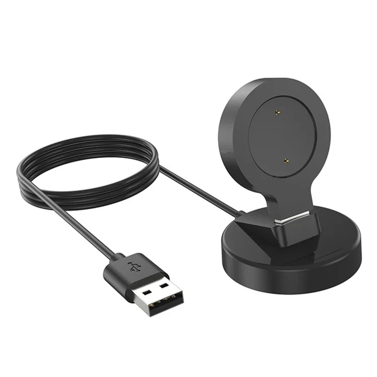 For Xiaomi Watch S1 Active / Color 2 / Color Sports USB Cable Smart Watch Charger Desktop Charging Stand - Black