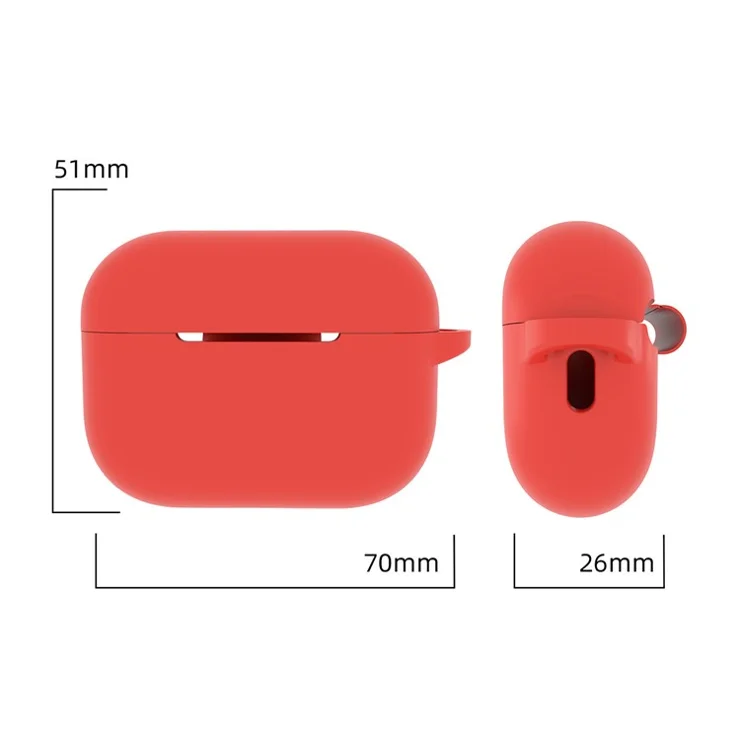 8 in 1 Portable Storage Bag Set for AirPods Pro 2 Silicone Case with Strap / Neck Strap / Cleaning Brush - Pink
