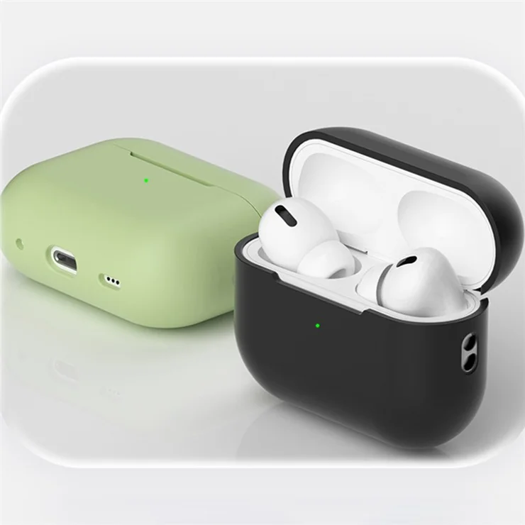 Shockproof Case for AirPods Pro 2 / Pro Silicone Case Bluetooth-compatible Headset Cover with Strap - Transparent