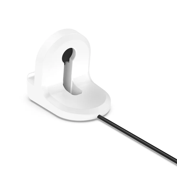 For Huami Amazfit GTR Mini (A2174) / GTS 4 / GTS 4 Mini Smart Watch Charger Stand Anti-Slip Silicone Charger Holder - White