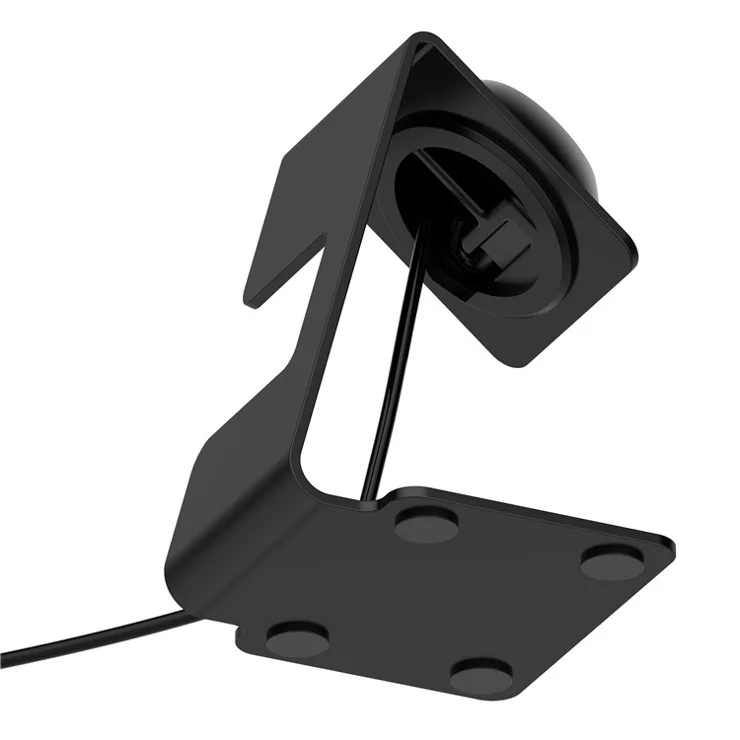 For Xiaomi Smart Band 8 Watch Charger Holder Metal Smart Watch Charger Stand (Without Charger) - Black