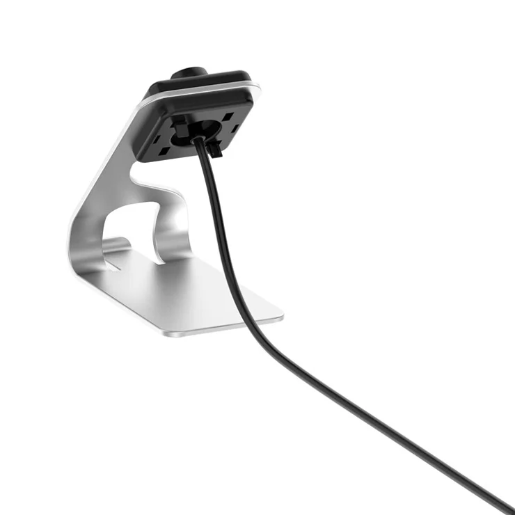 For Huami Amazfit Cheetah A2294 Metal Charging Stand Magnetic Smart Watch Charger - Silver