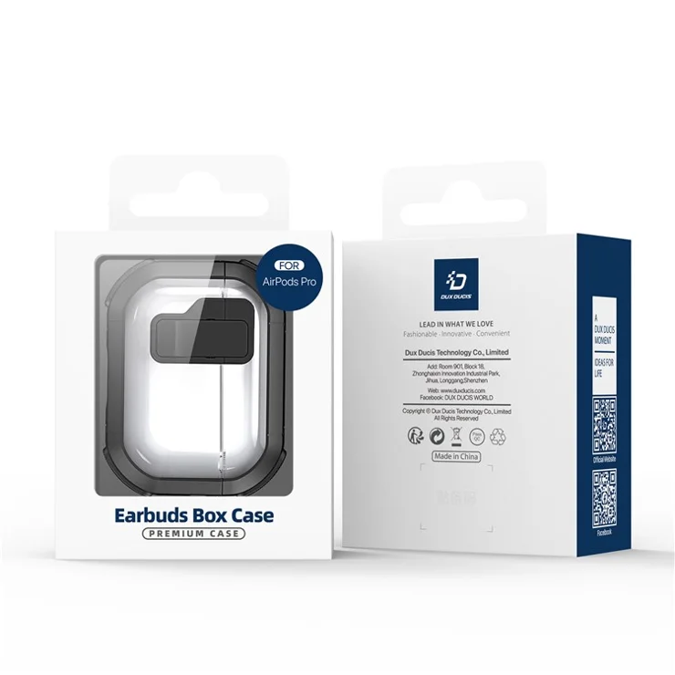 DUX DUCIS PECN Series for Apple AirPods with Wireless Charging Case (2019) / AirPods with Charging Case (2019) / (2016) Earphone Cover - Purple+White