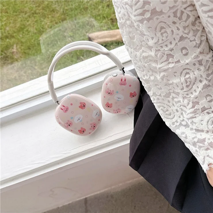 1 Pair For AirPods Max IMD Headset Earmuff Shell Headphone TPU Earpad Cover - Animals