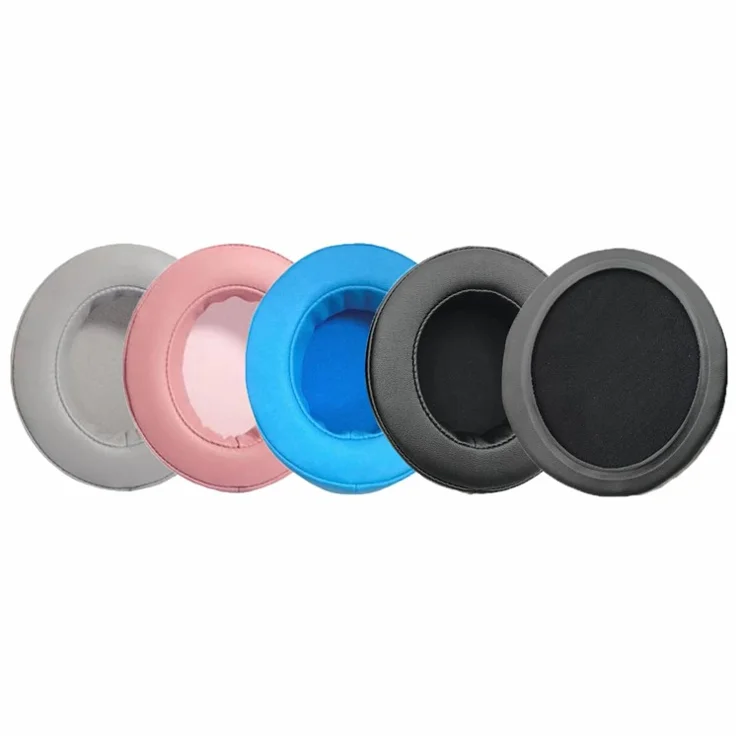 JZF-438 For Razer Kraken X 1 Pair Headphone Replacement Earpads Breathable Protein Leather Earmuffs - Pink