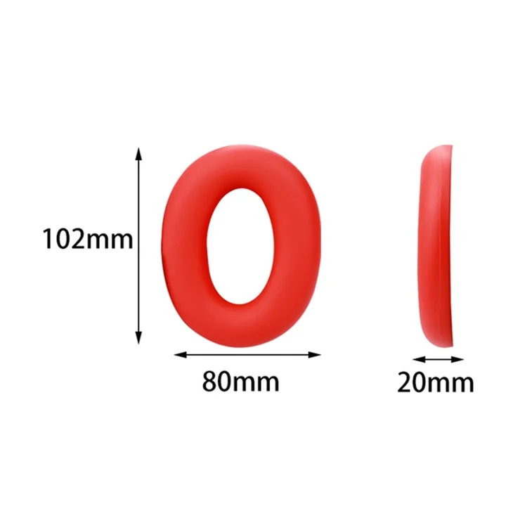 1 Pair Silicone Earpad Sleeve For Sony ULT WEAR WH-ULT900N Headphone Earpad Cap - Beige