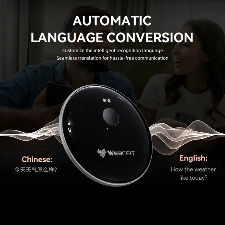 Ai102 Voice Translator Device Real Time Language Translation Smart Instant Scan Translator - White